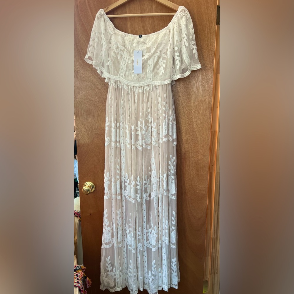 Lace Off Shoulder Dress